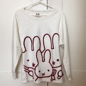 White Miffy Bunny top
